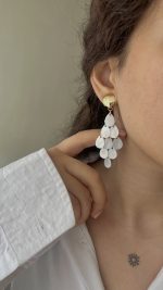 گوشواره آویز صدفی - Image 2