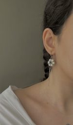 گوشواره صدف آویزدار حلقه ای - Image 2