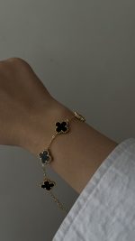 دستبند ونکلیف مشکی - Image 2
