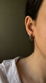 گوشواره حلقه ای میناکاری کد 02 - Image 2