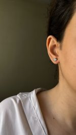 گوشواره میخی تک نگین - Image 2