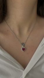 گردنبند قلب قرمز - Image 2