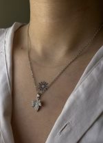 گردنبند طرح برگ - Image 2