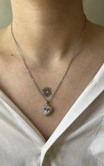 گردنبند جواهری طرح قلب - Image 2